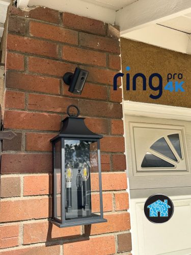 Black Ring Pro 4K outdoor security camera