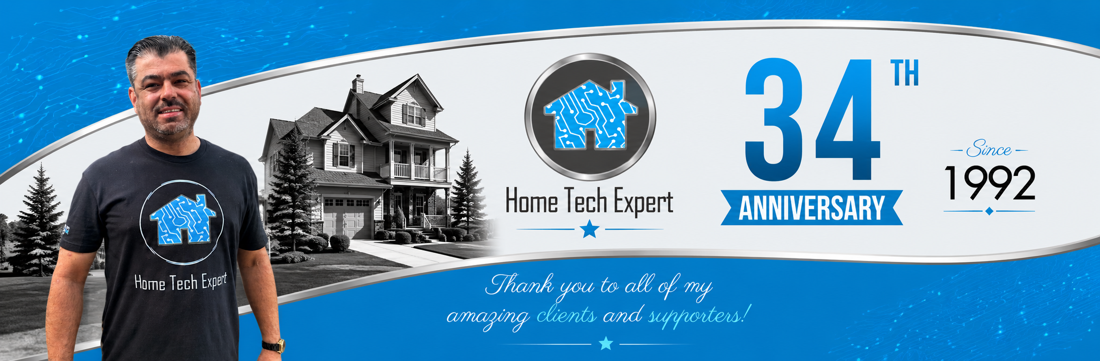 Wil Vitela Home Tech Expert 34 year work anniversary